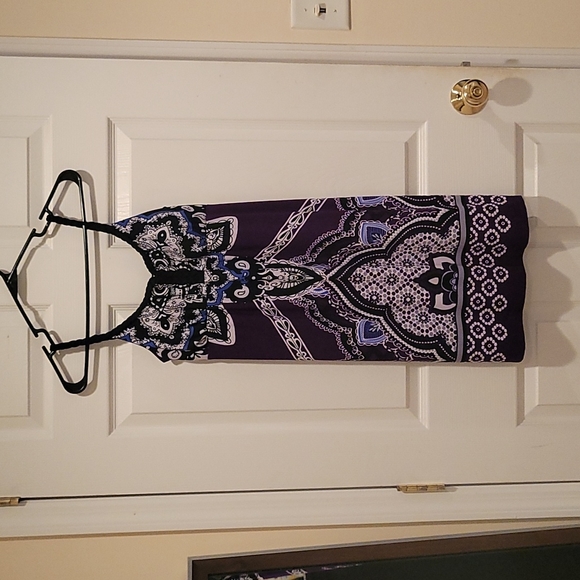 Saint Tropez West Dresses & Skirts - Boho Purple Mini Summer Dress